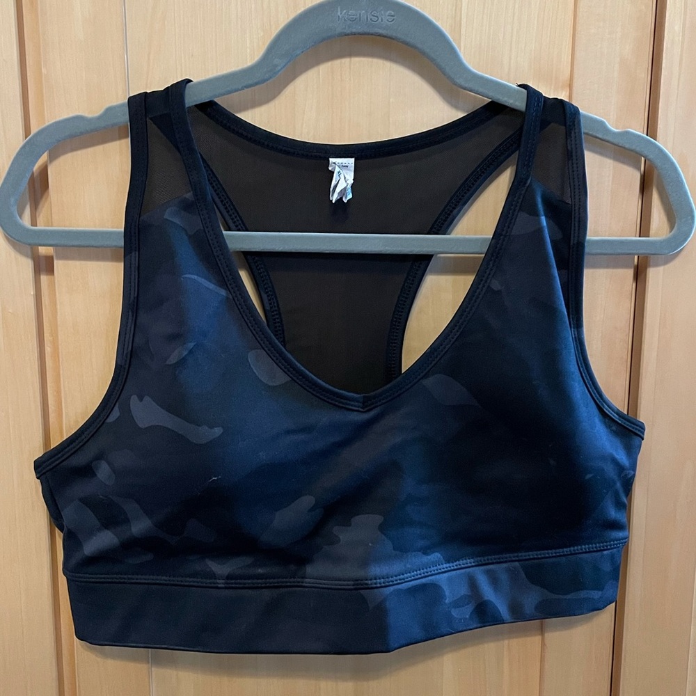 Rbx black camo sports bra